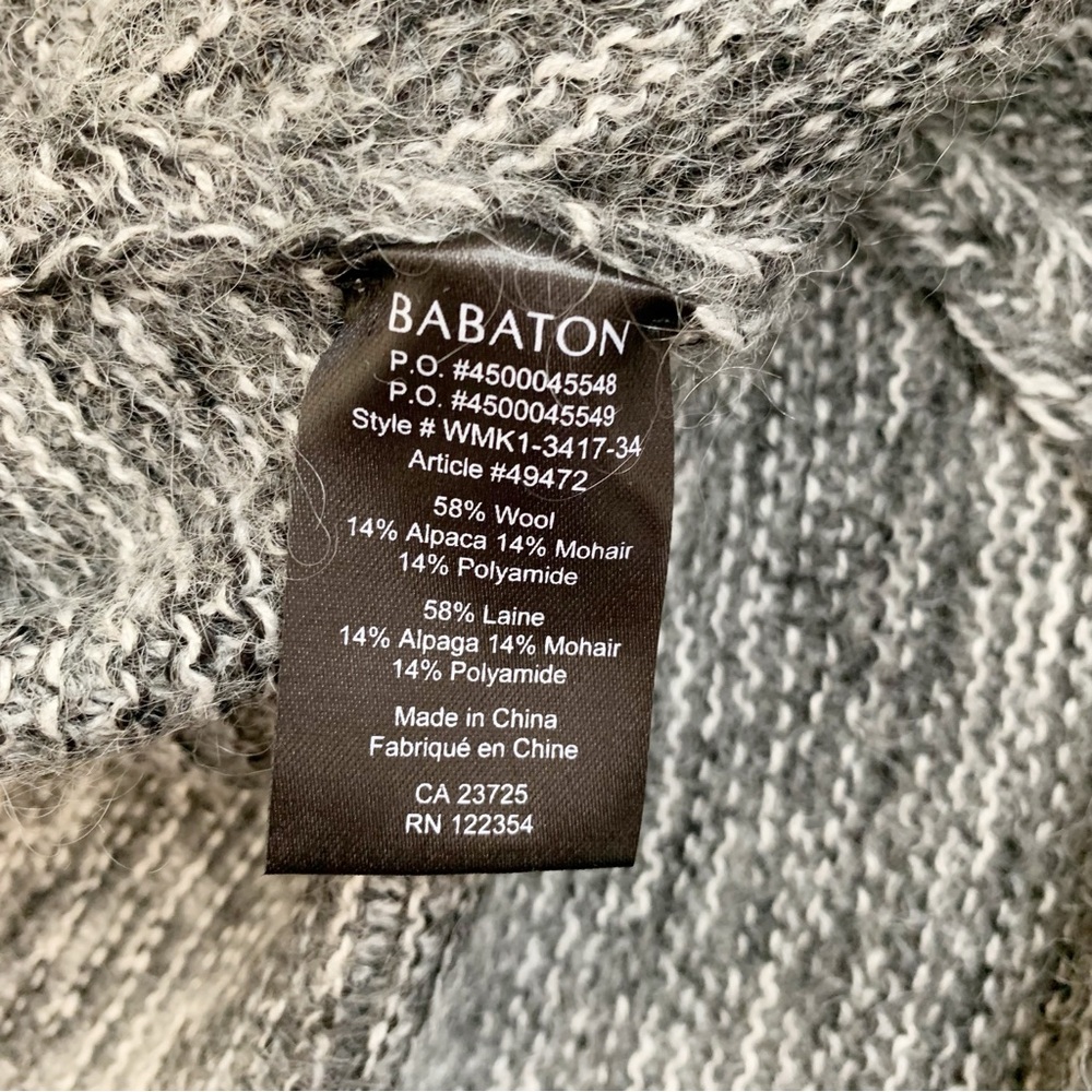 Aritzia Babaton Cocoon Javier Sweater Cardigan Black Size S/M - Picture 10 of 10